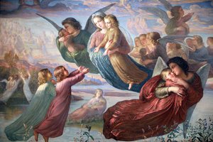 El poema del alma, Memoria del cielo (detalle), 1835-55 de Louis Janmot